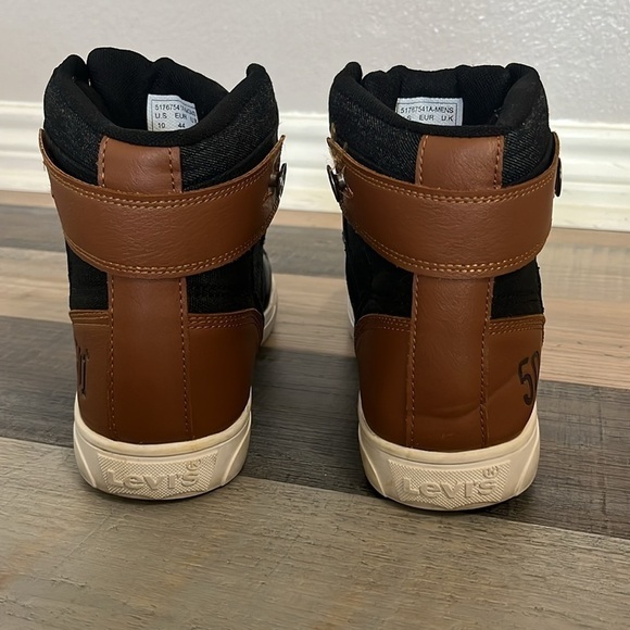 Levis Men's Jeffrey Hi 501 Core Sneaker Men’s 10M Black Tan - Picture 8 of 10